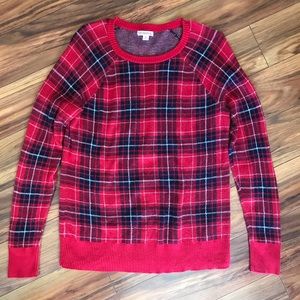 Plaid sweater shirt